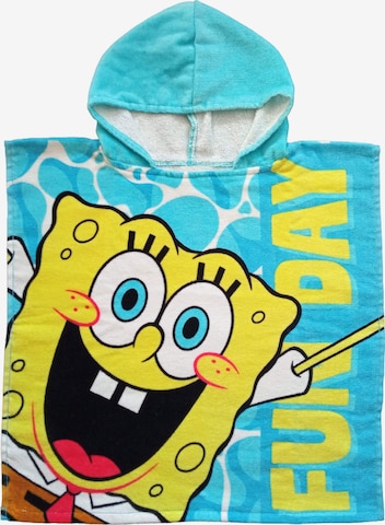 SpongeBob Bathrobe 'FUN DAY' in Blue: front