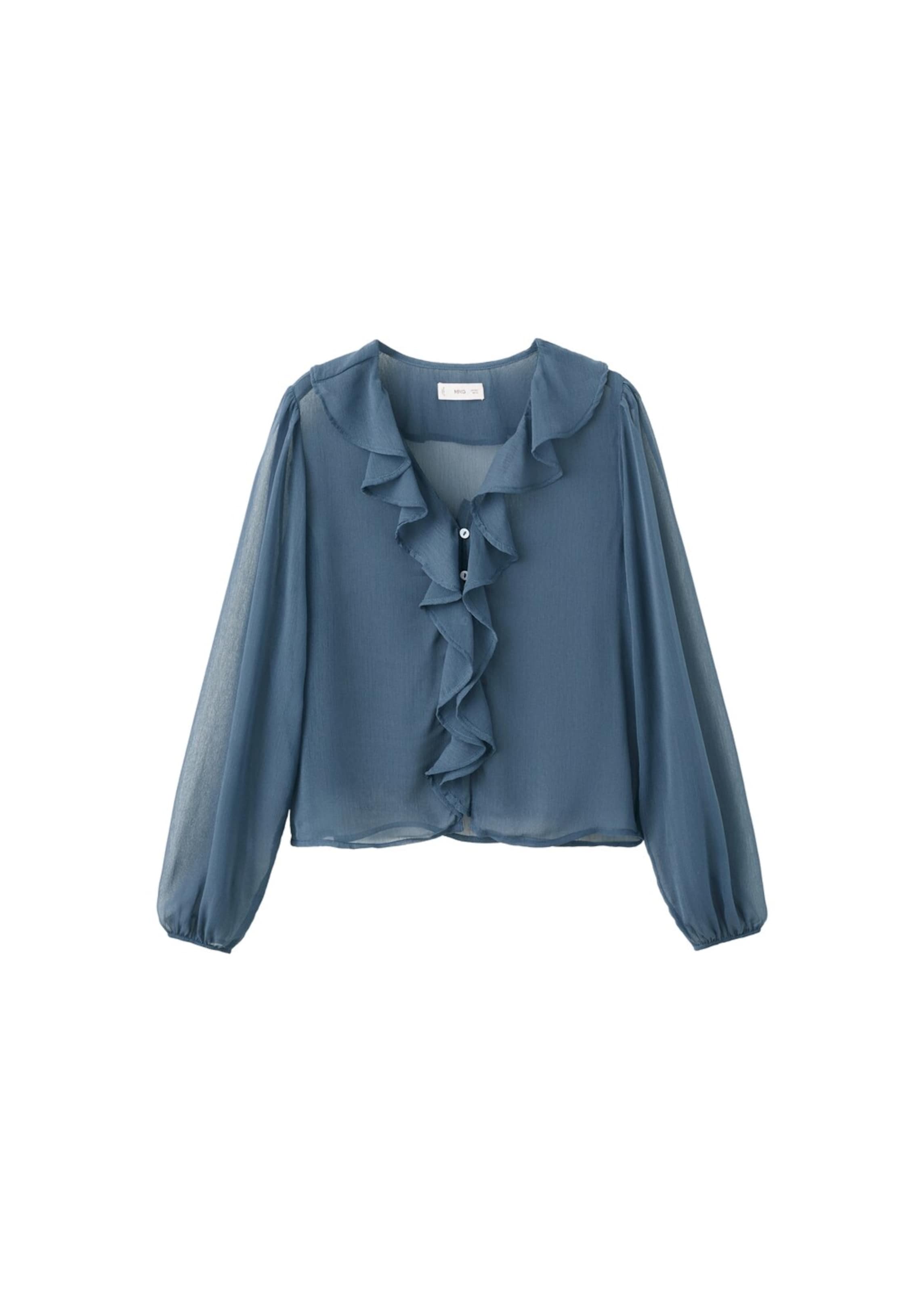 MANGO TEEN Bluse 'Ranch' in Blau: Vorderseite