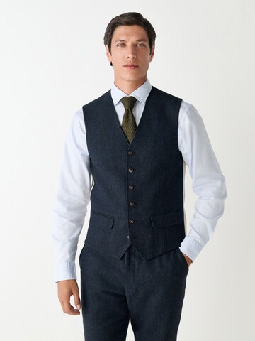 Next - Chaleco para traje en azul: frente