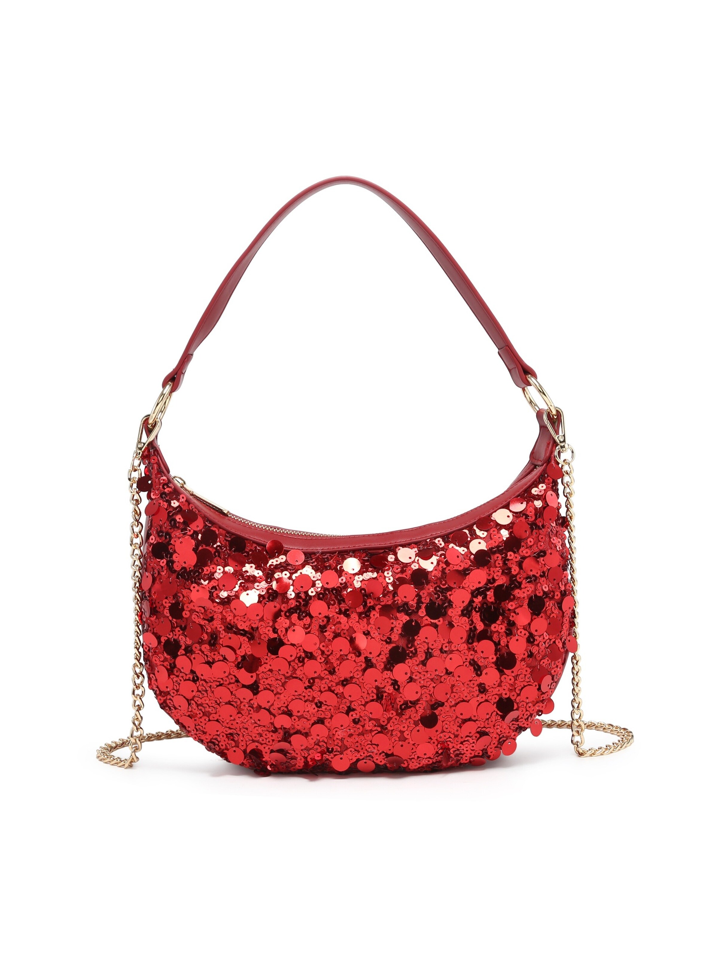 Borsa a tracolla di Kassandra in rosso: frontale