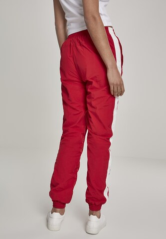 Urban Classics Tapered Broek in Rood