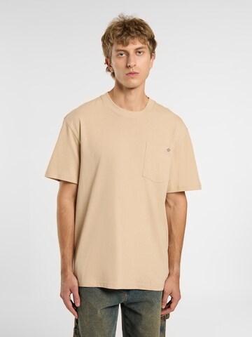 DICKIES - Camisa 'LURAY' em bege: frente