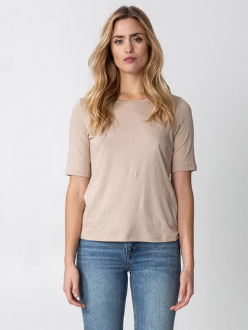 T-shirt 'TEA' Indiska en beige : devant