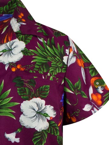King Kameha Shirt 'Cherryparrot' in Red