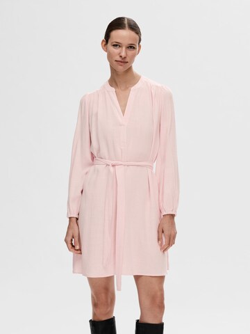 Robe 'Viva' SELECTED FEMME en rose : devant