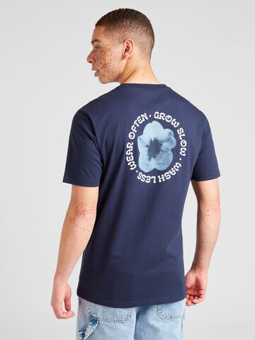 DENHAM T-Shirt 'INDIGO FLOWER' in Blau: predná strana