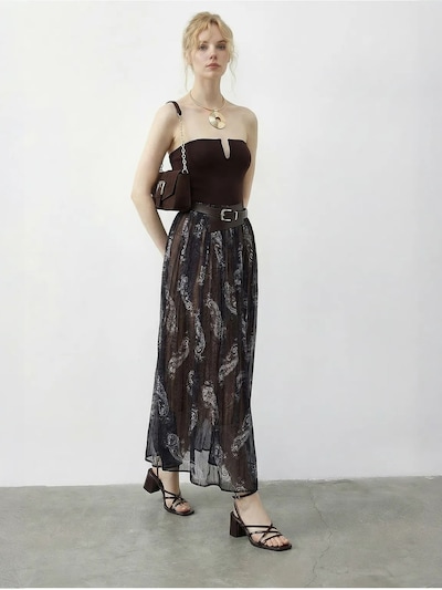 Bianco Lucci Rok in 36 in de kleur Marine / Wit, Productweergave