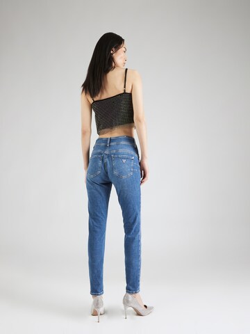 GUESS Slimfit Jeans 'SHAPE UP' in Blauw