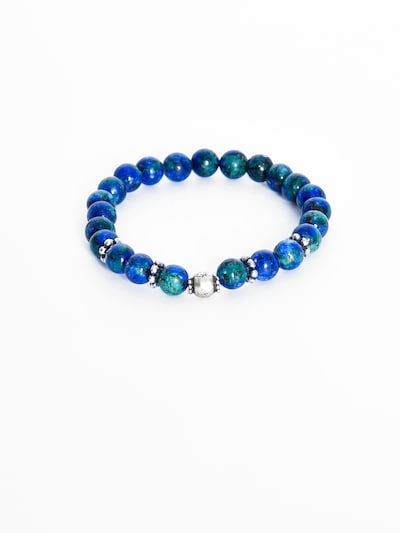 Addicted2 Armbånd 'Friendship bracciale lavorato a mano in argento 925 con pietre lapislazzuli' i 20,5 i blå / grøn, Produktvisning