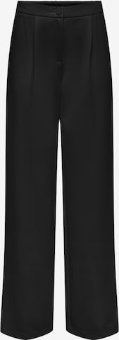 Wide leg Pantaloni cutați de la ONLY pe negru: față