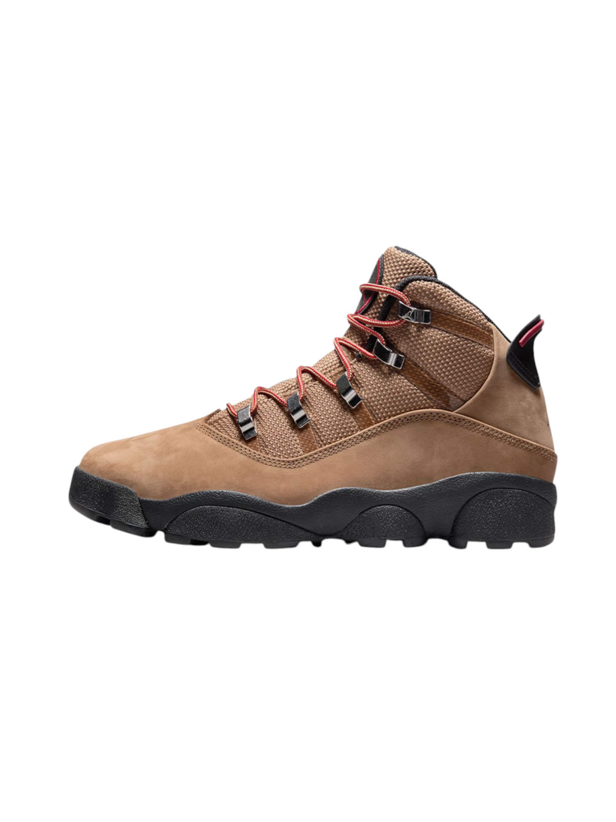 Jordan Lace-Up Boots in Brown: front