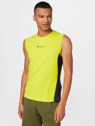 Champion Authentic Athletic Apparel - Camiseta funcional en amarillo: frente