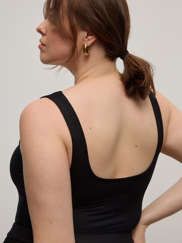 CITA MAASS Shirt bodysuit in Black