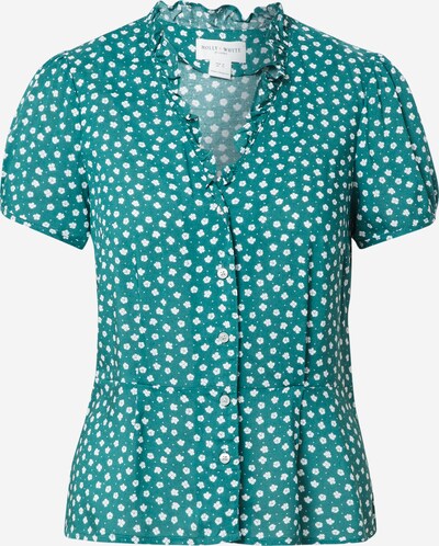 Lindex Bluse 'Betty' in grün / weiß, Produktansicht
