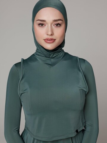SIYA Swimwear T-shirt Swimsuit 'Hijab' in Blue: front