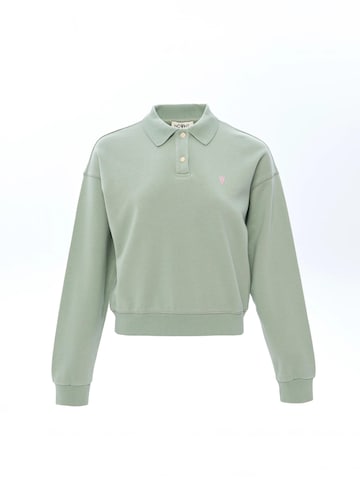 NOWIHT Sweatshirt 'Morwenna' in Groen: voorkant