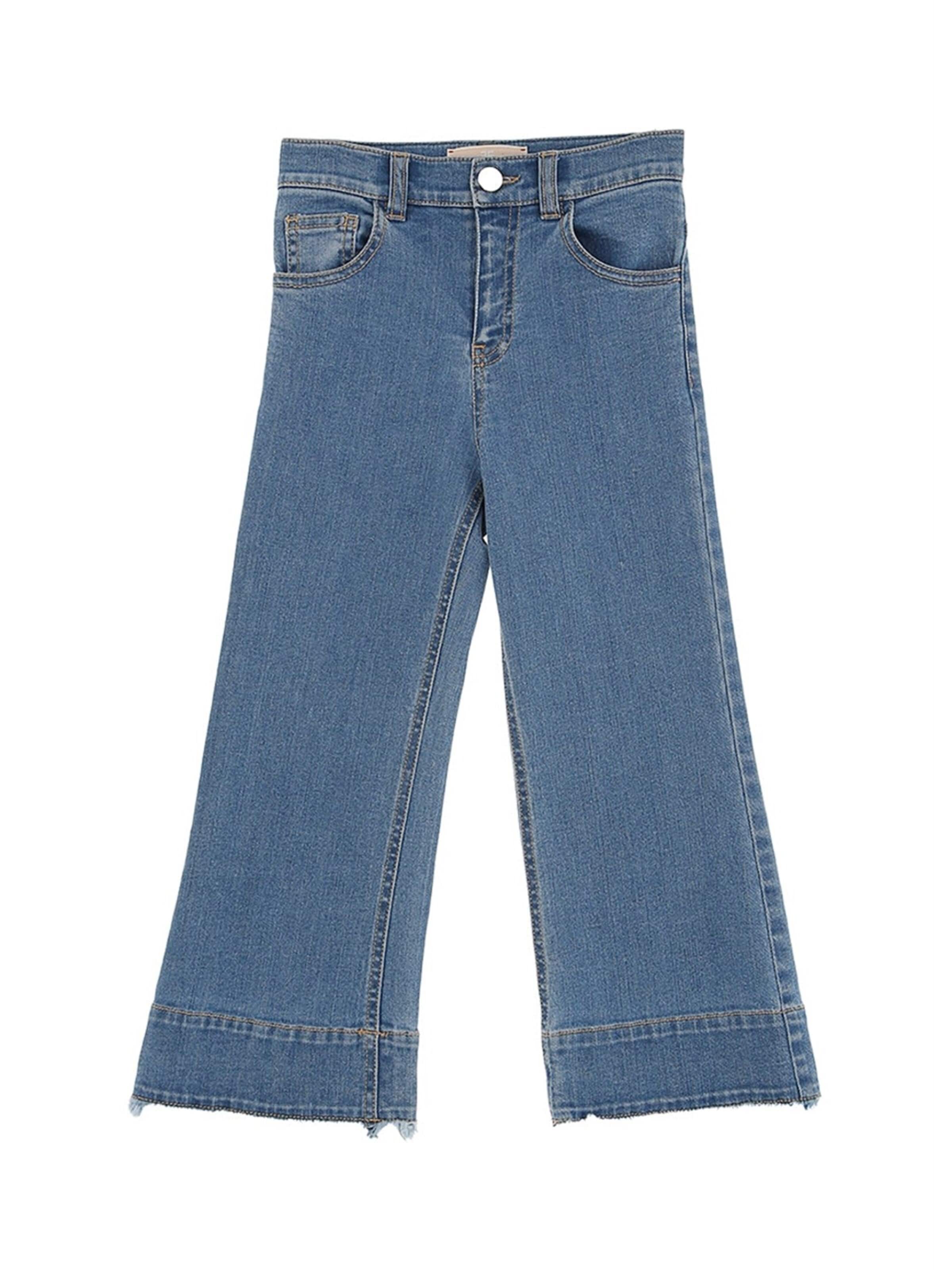 Elisabetta Franchi Loosefit Jeans 'Jeans blu denim per bambina' in Blauw: voorkant