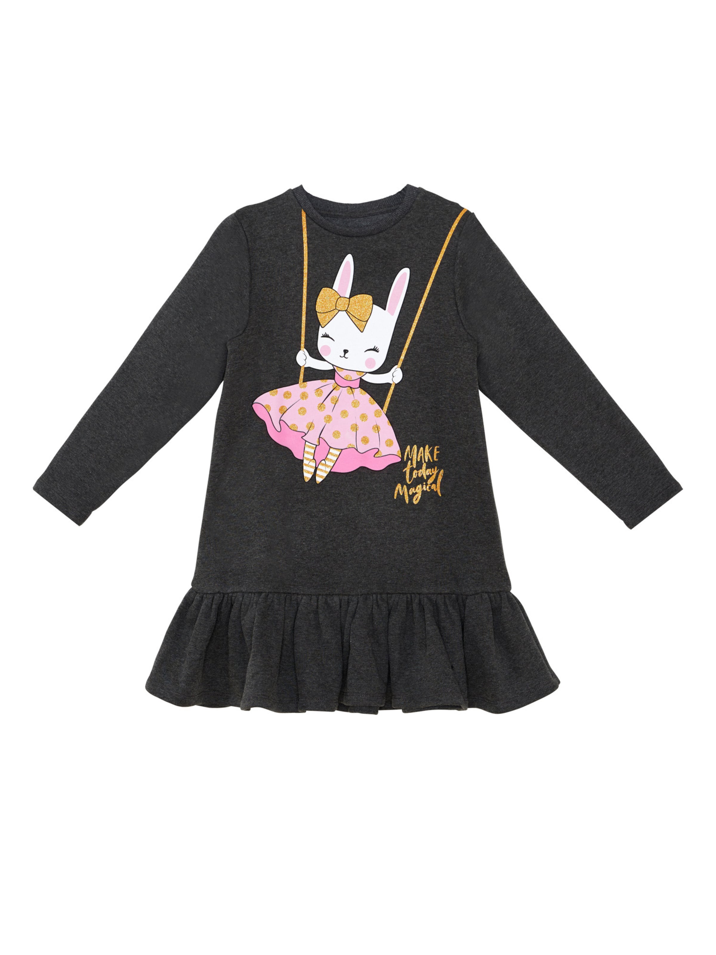 Denokids Kleid in Grau: Vorderseite