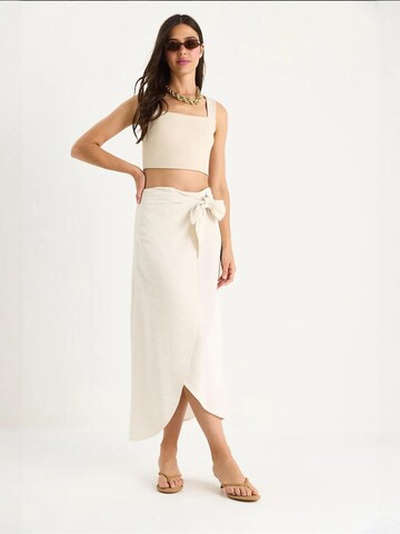 Gonna di Bianco Lucci in beige