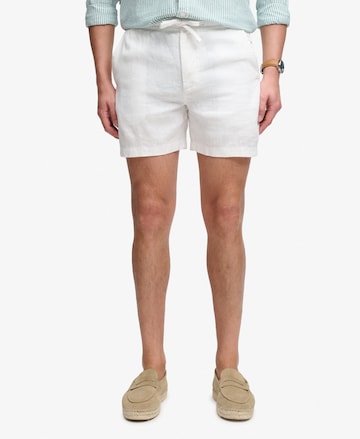 Coupe slim Pantalon 'The Merchant Store' Superdry & Co en blanc : devant
