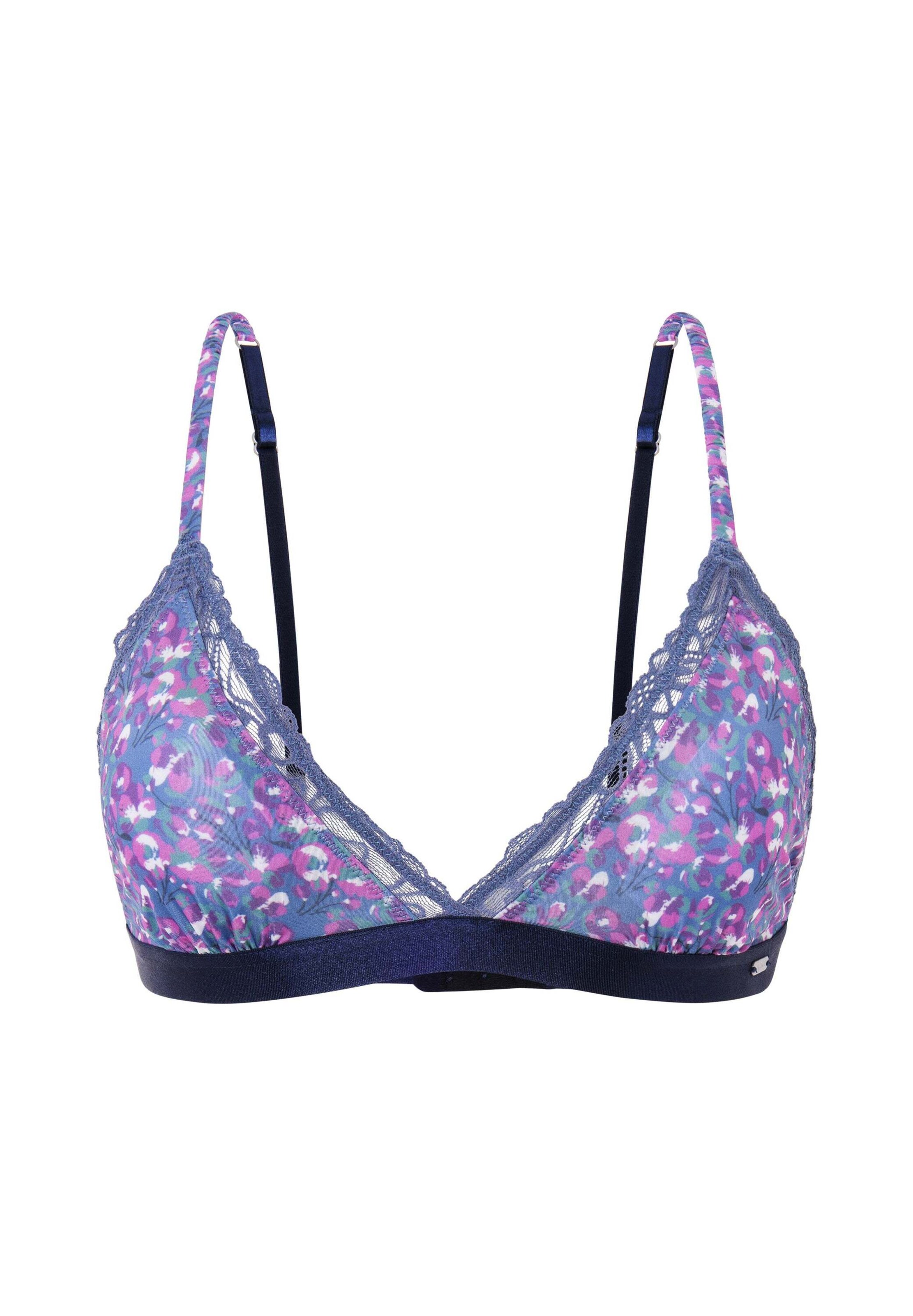Pepe Jeans Triangle Bra in Blue: front