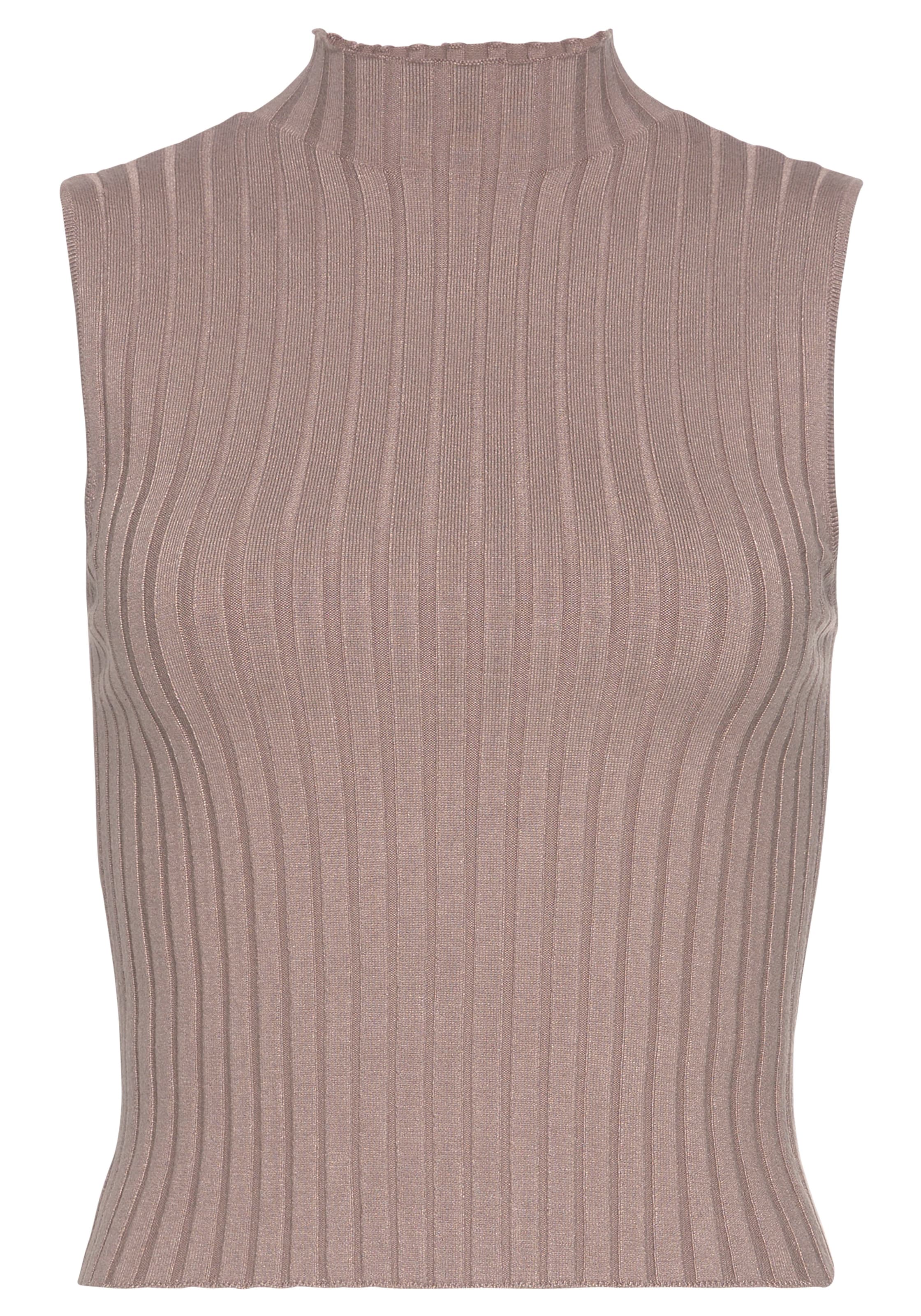 LASCANA Топ в кафяво: отпред