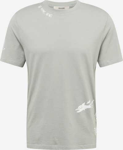 Zadig & Voltaire Shirt in de kleur Lichtgrijs / Wit, Productweergave