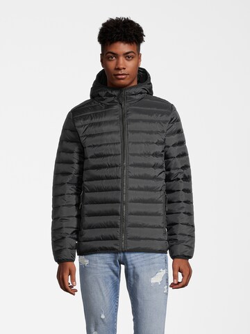 Veste mi-saison AÉROPOSTALE en noir : devant