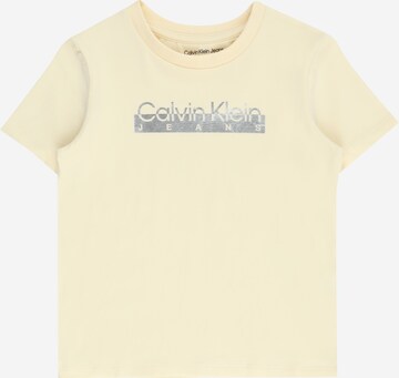 Calvin Klein Jeans Paita värissä keltainen: edessä