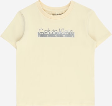 Calvin Klein Jeans T-shirt i gul: framsida