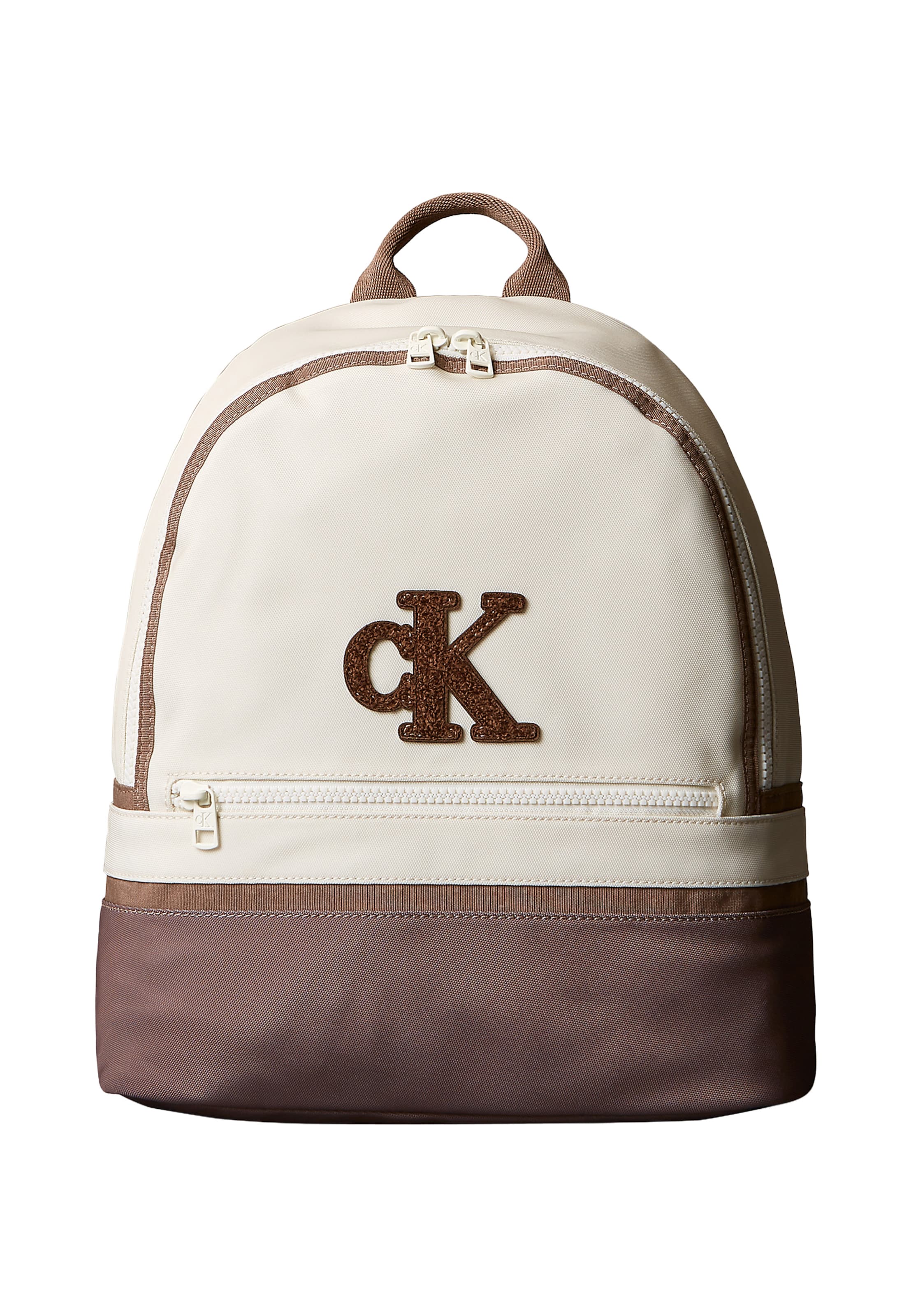 Regular Sac à dos Calvin Klein Jeans en beige : devant