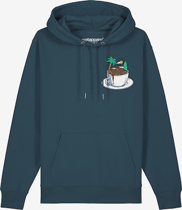 Watapparel Sweatshirt 'Coffee Waves' in Grün: Vorderseite