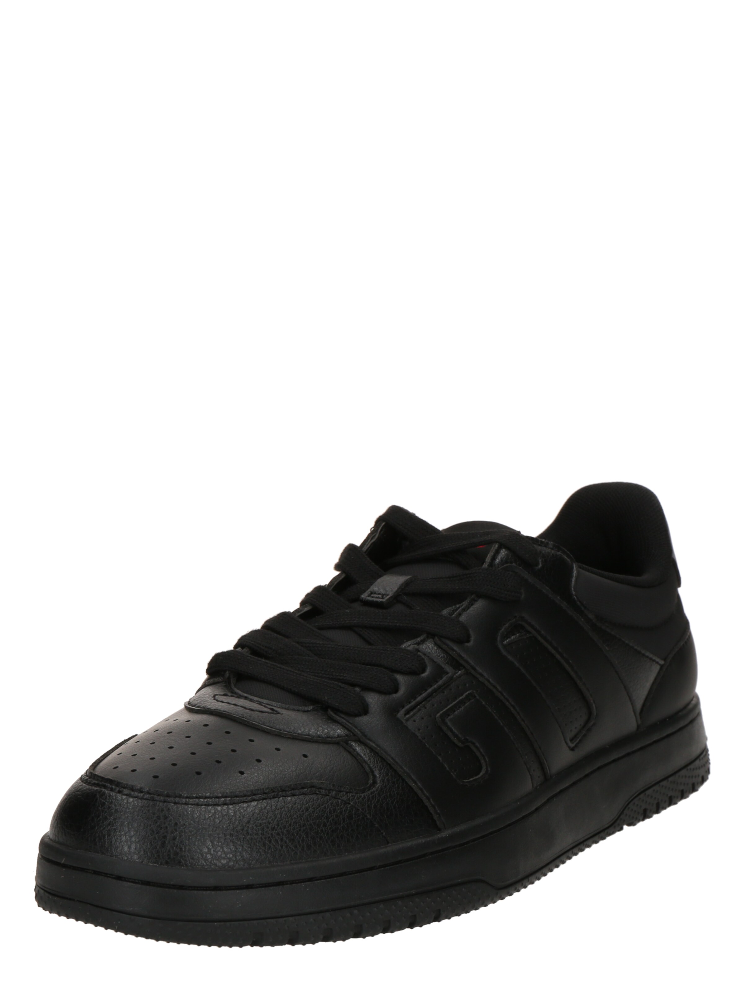 HUGO Matalavartiset tennarit 'Hadrian' värissä musta: etupuoli