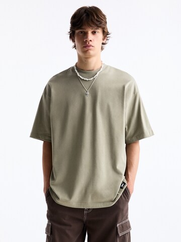 Pull&Bear Tričko – zelená: přední strana