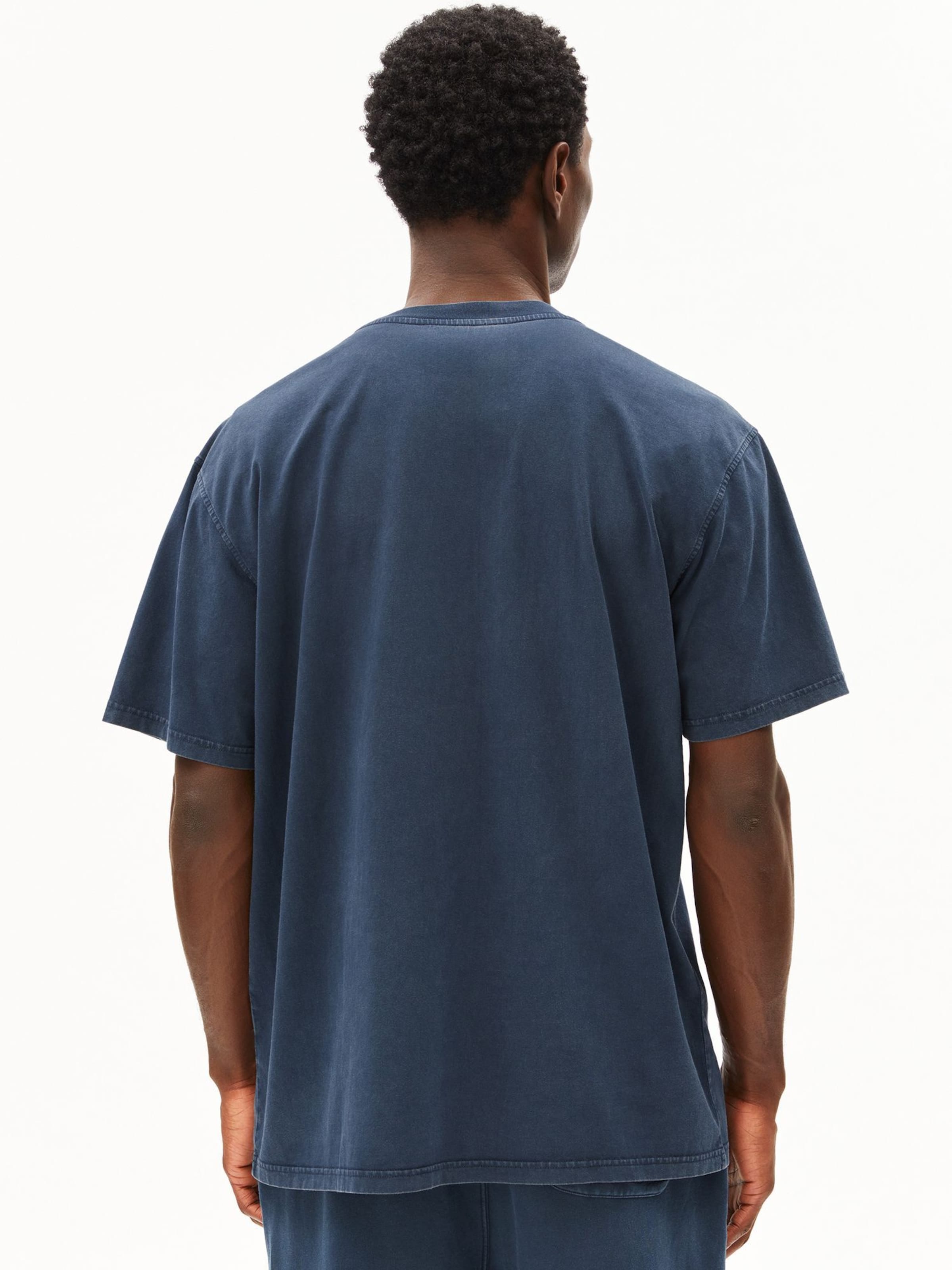 T-Shirt ARMEDANGELS en bleu : devant