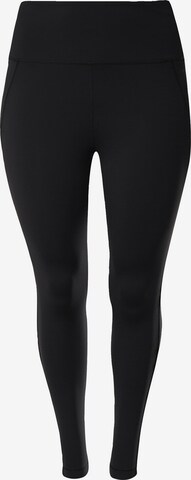 Reebok Skinny Sports trousers in Black: front