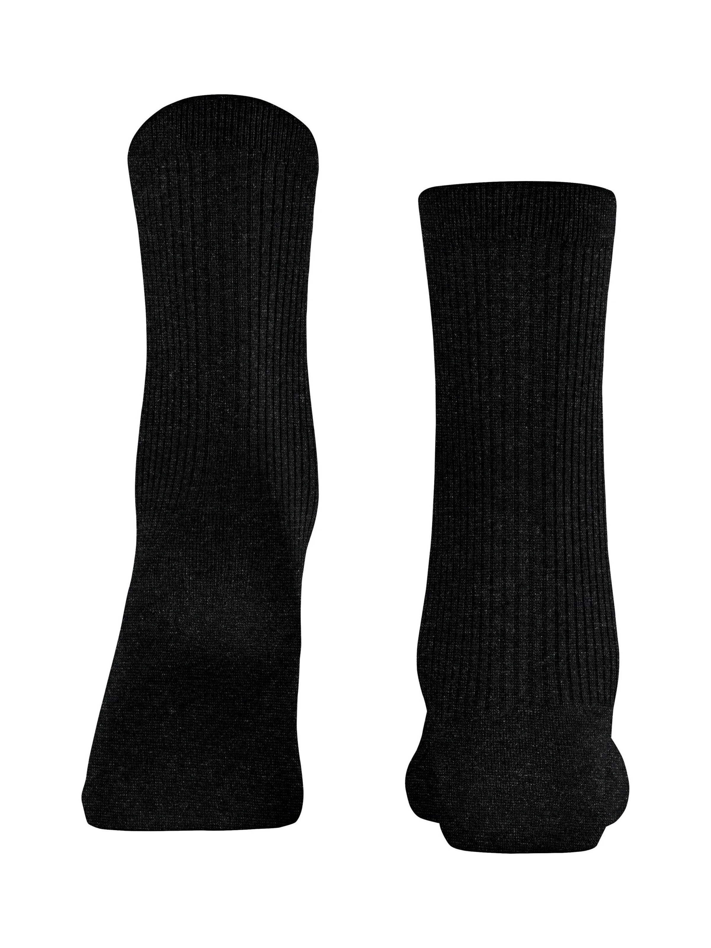 FALKE Socken 'Shiny Rib'‌‌‌‌‌‌ in Schwarz