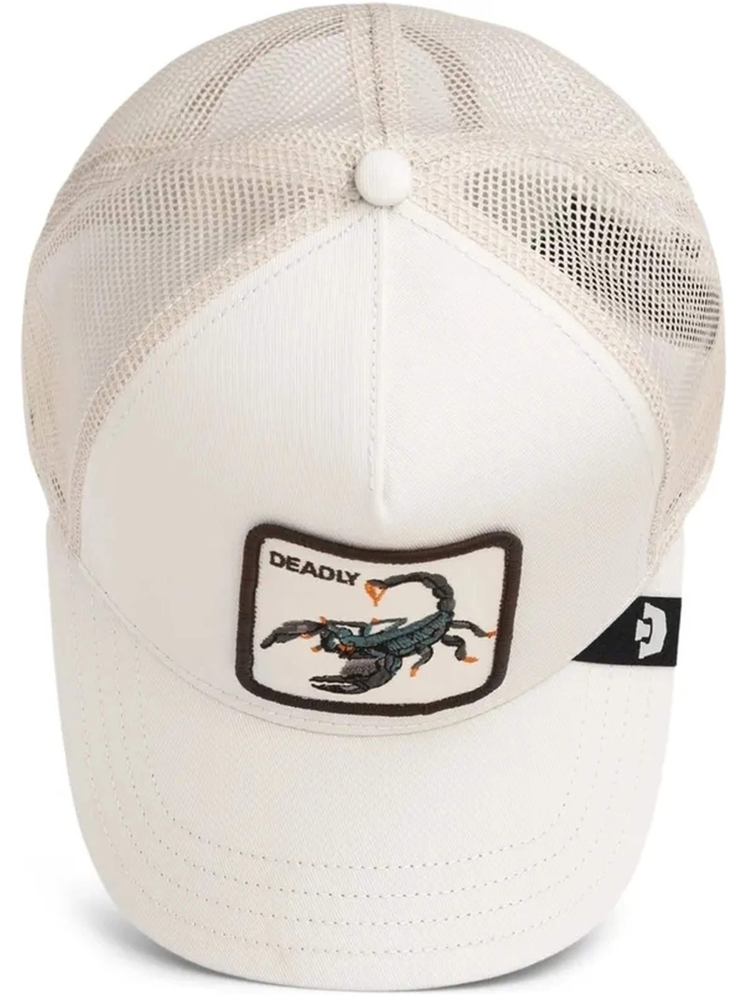 GOORIN Bros. Czapka z daszkiem 'Gorra goorin bros blanca escorpion deadly scopion trucker cap' w kolorze biały