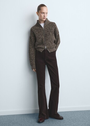 MANGO Flared Jeans 'Violetav' in Brown