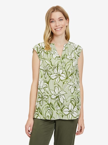 Cartoon Blouse in Groen: voorkant