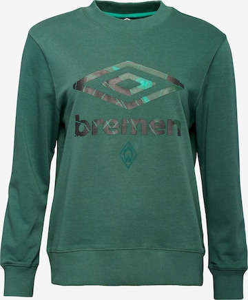UMBRO Sportsweatshirt 'SV Werder Bremen' in Grün: predná strana