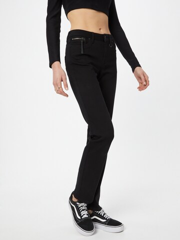 PULZ Jeans - regular Vaquero 'PZEMMA' en negro: frente