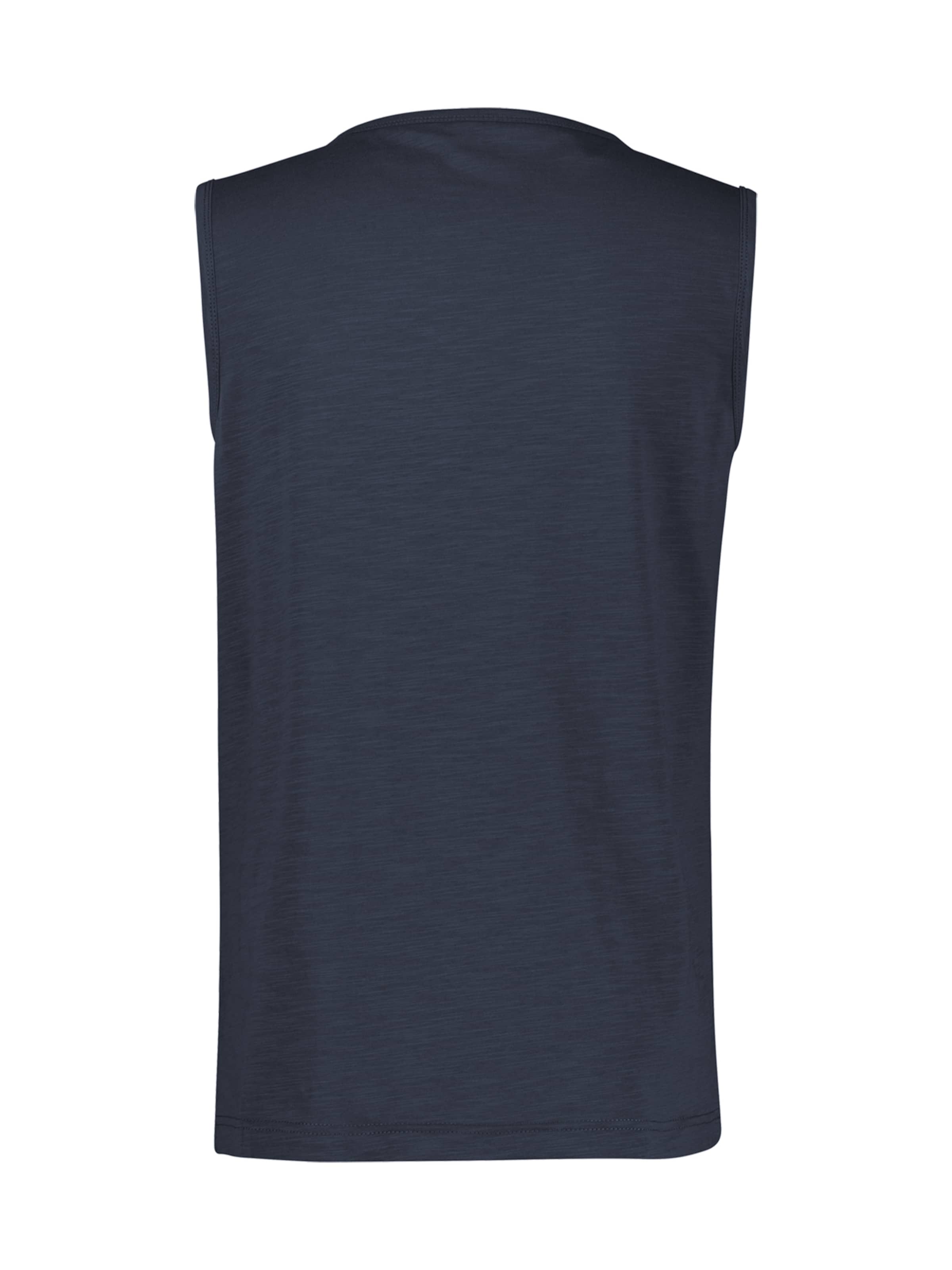 LERROS Luftiges Tanktop aus Baumwolle mit trendigem Slogan-Print in Blau