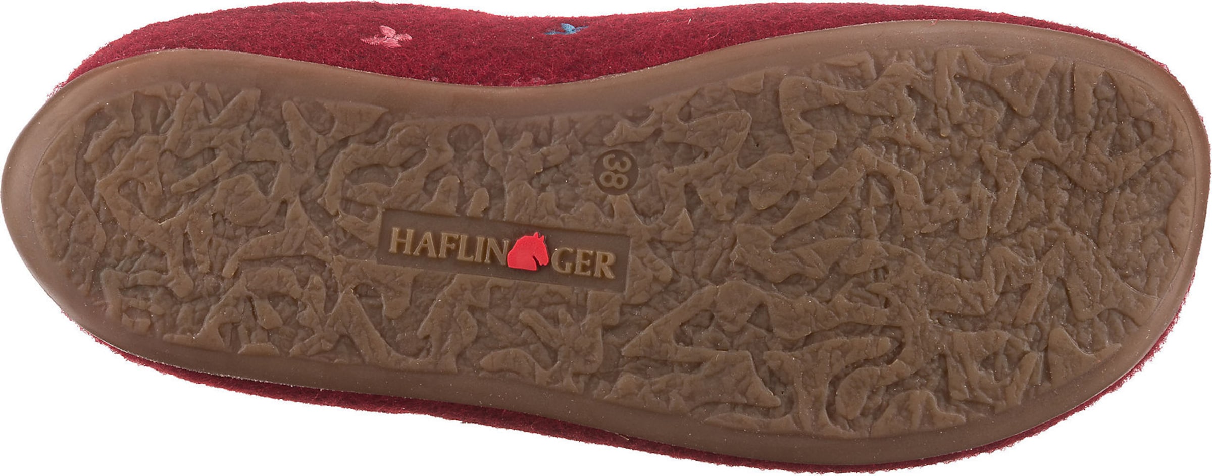 HAFLINGER Slipper 'Farfalline' in Red