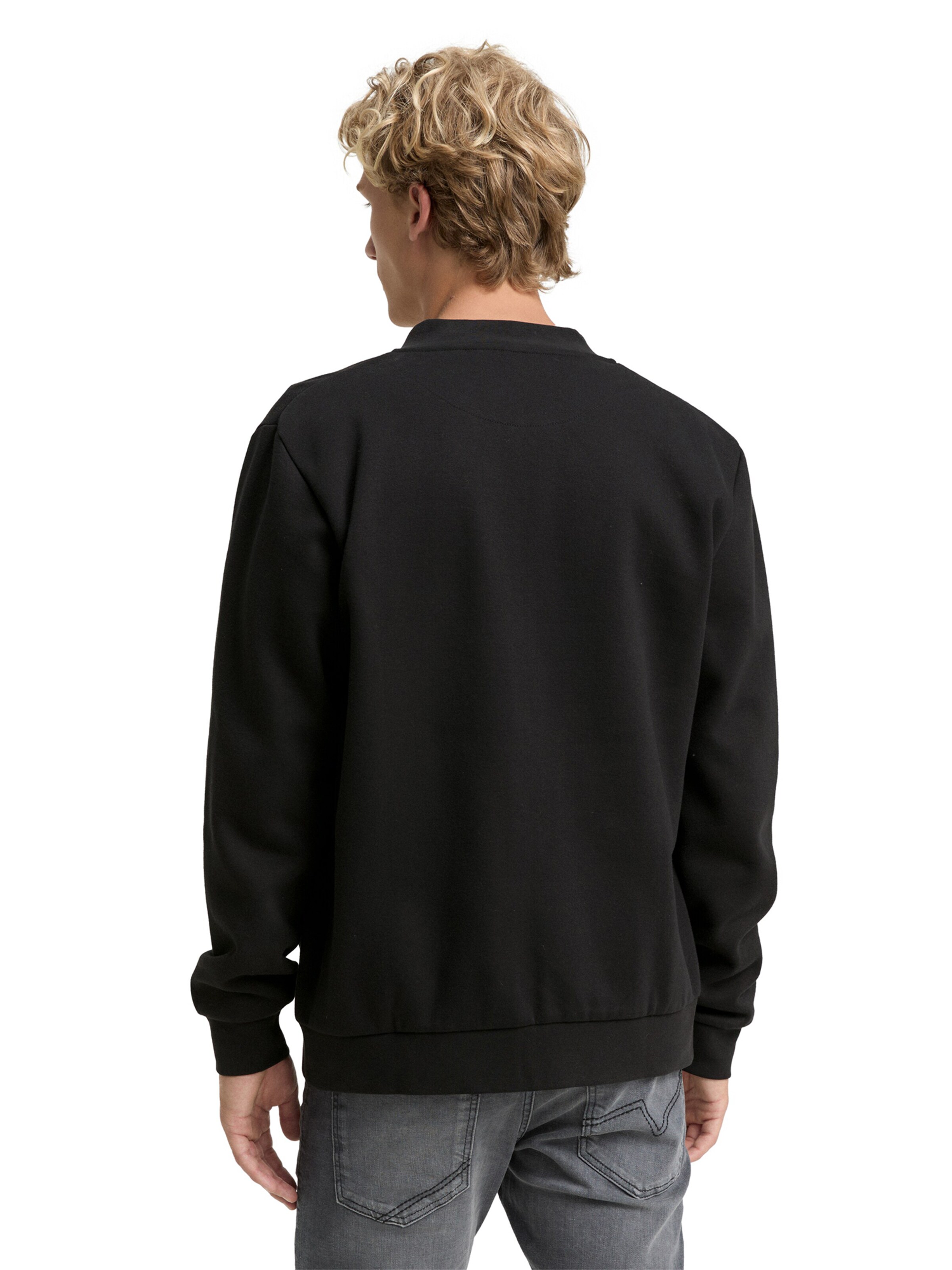 TOM TAILOR DENIMGornji dio trenirke - crna boja