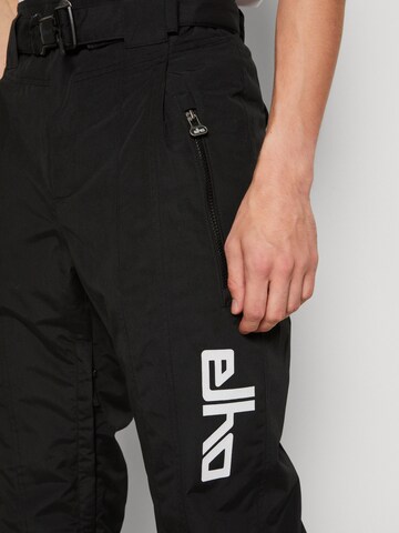 Regular Pantalon de sport 'Zermatt 89' elho en noir