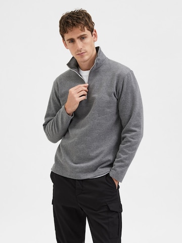 SELECTED HOMME Sweatshirt 'KEIRAN' i grå: forside
