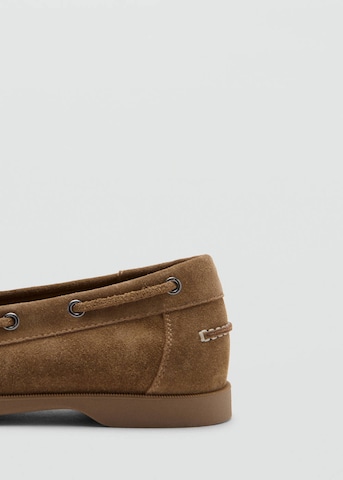 MANGO MAN Moccasins 'Nautico' in Brown
