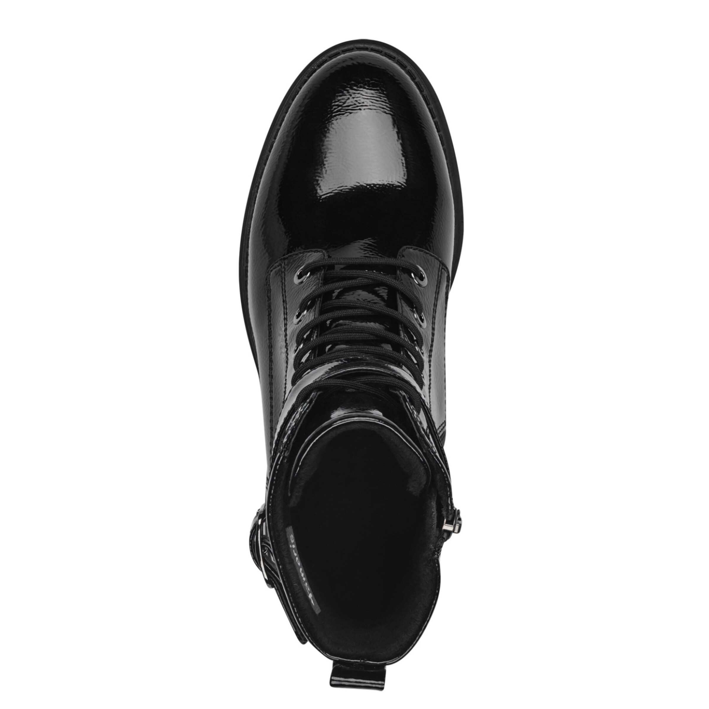 Tamaris Botki sznurowane w kolorze czarny