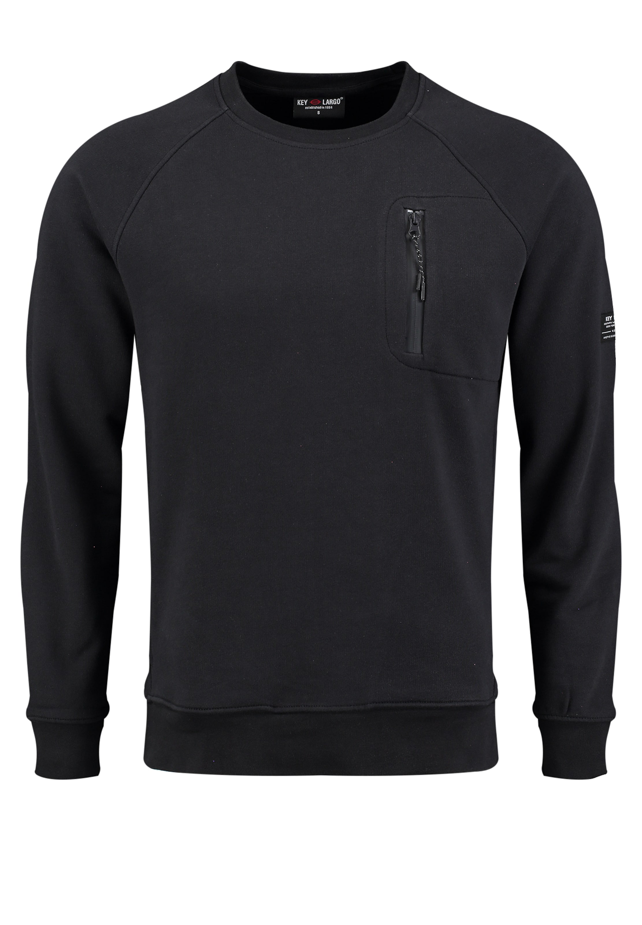 Key Largo Sweatshirt 'KLFinal' in Schwarz: Vorderseite